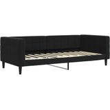 vidaXL-Slaapbank-onderschuifbed-en-matrassen-90x200-cm-fluweel-zwart