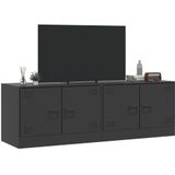 vidaXL Tv-meubelen 2 st 67x39x44 cm staal zwart