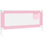 vidaXL Bedhekje peuter 200x25 cm stof roze