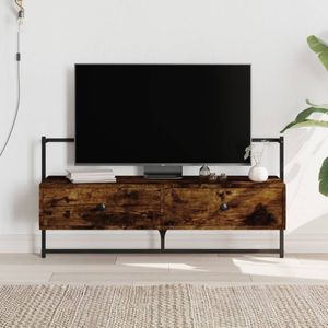 vidaXL-Tv-meubel-wandgemonteerd-100,5x30x51-cm-hout-gerookt-eikenkleur