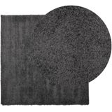 vidaXL-Vloerkleed-shaggy-hoogpolig-modern-160x160-cm-antraciet