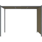 VidaXL Pergola met Uittrekbaar Dak 180 g/m² 3x3 m Taupe