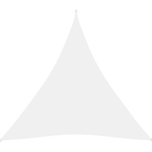 vidaXL Zonnescherm driehoekig 5x5x5 m oxford stof wit