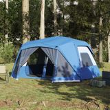 vidaXL Tent 10-persoons waterdicht blauw