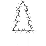 vidaXL Kerstverlichting kerstboom 3 st met grondpinnen 50 LED's 30 cm
