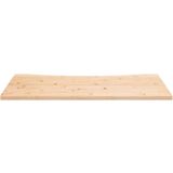 vidaXL Bureaublad 110x60x2,5 cm massief grenenhout