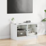 VidaXL-Tv-meubel-met-glazen-deuren-68x37x42-cm-wit