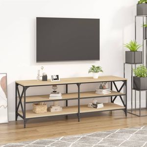 VidaXL TV-meubel 140x40x50 cm - Bewerkt Hout - Sonoma Eikenkleurig