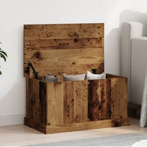 vidaXL Opbergbox 70x40x38 cm bewerkt hout oud houtkleurig