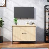 VidaXL-Tv-meubel-met-deuren-60x35x45-cm-bewerkt-hout-sonoma-eikenkleur
