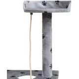 vidaXL Kattenkrabpaal met sisal krabpalen 150 cm pootafdrukken grijs