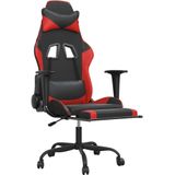 vidaXL-Massage-gamestoel-met-voetensteun-kunstleer-zwart-en-rood