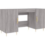 VidaXL Bureau 140x50x75 cm Bewerkt Hout Grijs Sonoma Eikenkleurig