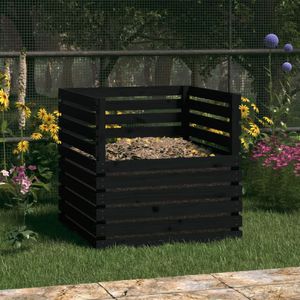 vidaXL-Compostbak-80x80x78-cm-massief-grenenhout-zwart