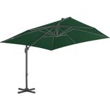 VidaXL Groene Parasol met Draagbare Voet