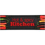 vidaXL Keukenmat wasbaar Hot & Spicy 60x300 cm