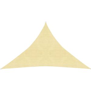 vidaXL Zonnezeil 160 g/m² 2,5x2,5x3,5 m HDPE beige