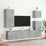 vidaXL Tv-meubels 2 st wandgemonteerd 80x30x41 cm betongrijs