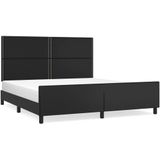 VidaXL-Bedframe-met-hoofdbord-kunstleer-zwart-180x200-cm