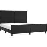 VidaXL-Bedframe-met-hoofdbord-kunstleer-zwart-180x200-cm