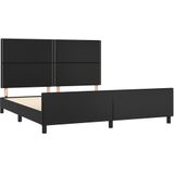 VidaXL-Bedframe-met-hoofdbord-kunstleer-zwart-180x200-cm