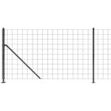 vidaXL Draadgaashek met flens 1,1x10 m antracietkleurig