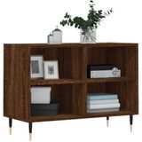 vidaXL Tv-meubel 69,5x30x50 cm bewerkt hout bruin eikenkleur