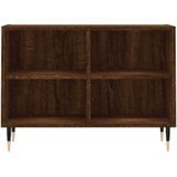 vidaXL Tv-meubel 69,5x30x50 cm bewerkt hout bruin eikenkleur