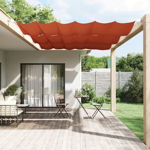 vidaXL Luifel verticaal 180x270 cm oxford stof terracottakleurig