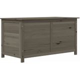 VidaXL Kussenbox 100x50x56 cm Massief Vurenhout Antracietkleurig