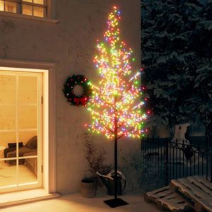 vidaXL Kerstboom met 600 LED's meerkleurig licht kersenbloesem 300 cm
