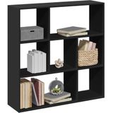 vidaXL Kamerscherm / boekenkast 102x29x103,5 cm bewerkt hout zwart