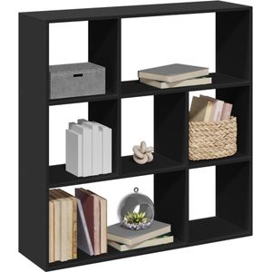 vidaXL Kamerscherm / boekenkast 102x29x103,5 cm bewerkt hout zwart