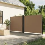 vidaXL Windscherm uittrekbaar 180x600 cm taupe