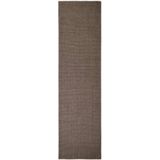 vidaXL Vloerkleed 66x250 cm natuurlijk sisal bruin