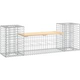 vidaXL Tuinbank schanskorfontwerp 183x41x60,5 cm massief grenenhout