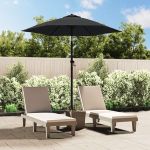 vidaXL Parasol 200x224 cm aluminium antraciet