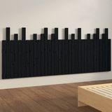 vidaXL-Hoofdbord-wandmontage-204x3x80-cm-massief-grenenhout-zwart