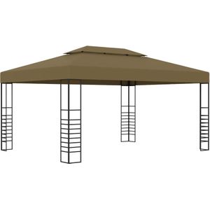 vidaXL Prieel 180 g/m² 3x4 m taupe