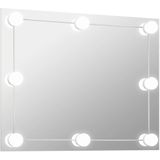 VidaXL-Wandspiegel-zonder-lijst-met-LED-lampen-rechthoekig-glas