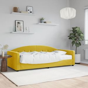 VidaXL-Slaapbank-met-matras-90x200-cm-fluweel-geel