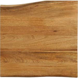 vidaXL Tafelblad met natuurlijke rand 80x80x3,8 cm massief mangohout