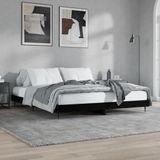vidaXL-Bedframe-bewerkt-hout-zwart-180x200-cm