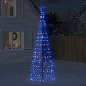 vidaXL Lichtkegel met grondpinnen 570 blauwe LED's 300 cm