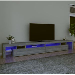 vidaXL Tv-meubel met LED-verlichting 290x36,5x40 cm grijs sonoma eiken