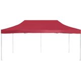 vidaXL Partytent professioneel inklapbaar 6x3 m aluminium wijnrood