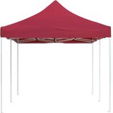 vidaXL Partytent professioneel inklapbaar 6x3 m aluminium wijnrood