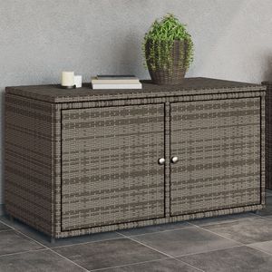 vidaXL Tuinkast 110x55x60,5 cm poly rattan grijs