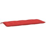 vidaXL Tuinbankkussens 2 st 120x50x7 cm oxford stof rood