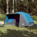 vidaXL Tent 6-persoons waterdicht blauw